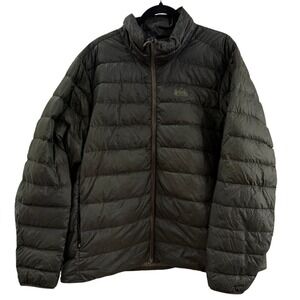 REI Co-op 650 Down Jacket Mens XXL Olive Green Puffer Outdoor Gorpcore Packable